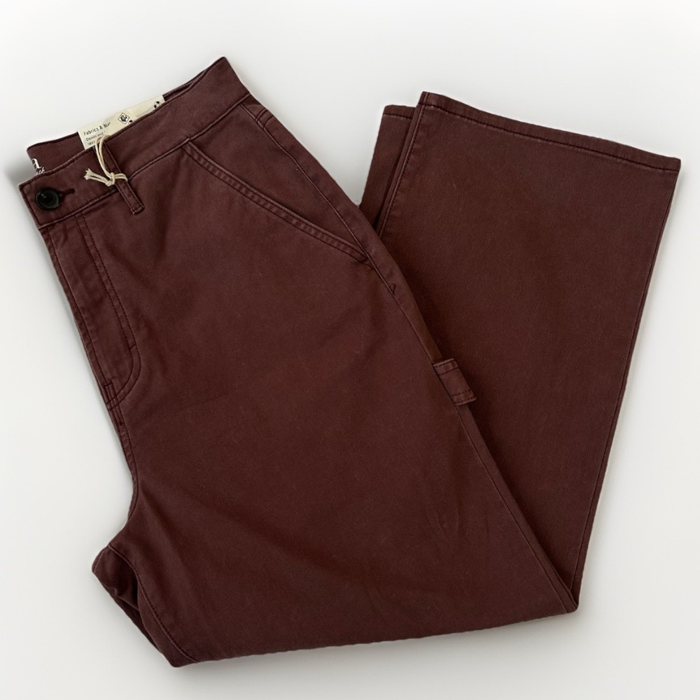 a.n.a. Highest Rise Vintage Straight Jeans‎ Boho Indie Brown Size 10 Petite NWT
